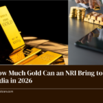 Gold bars and coins illustrating NRI gold limit rules in India